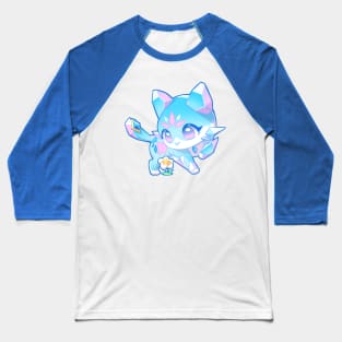 Crystal Cat Kawaii Cat Adorable Crystal Cat Cute Gift For Cat Lover Crystal cat Baseball T-Shirt